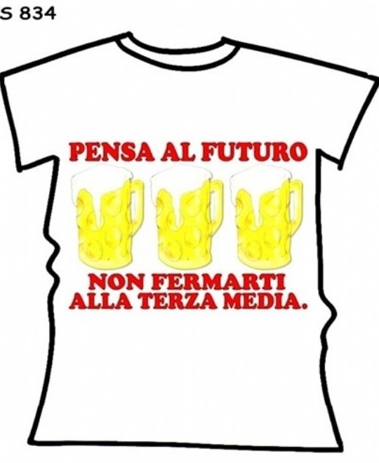 T-SHIRT TRE BIRRE CON CONFEZIONE